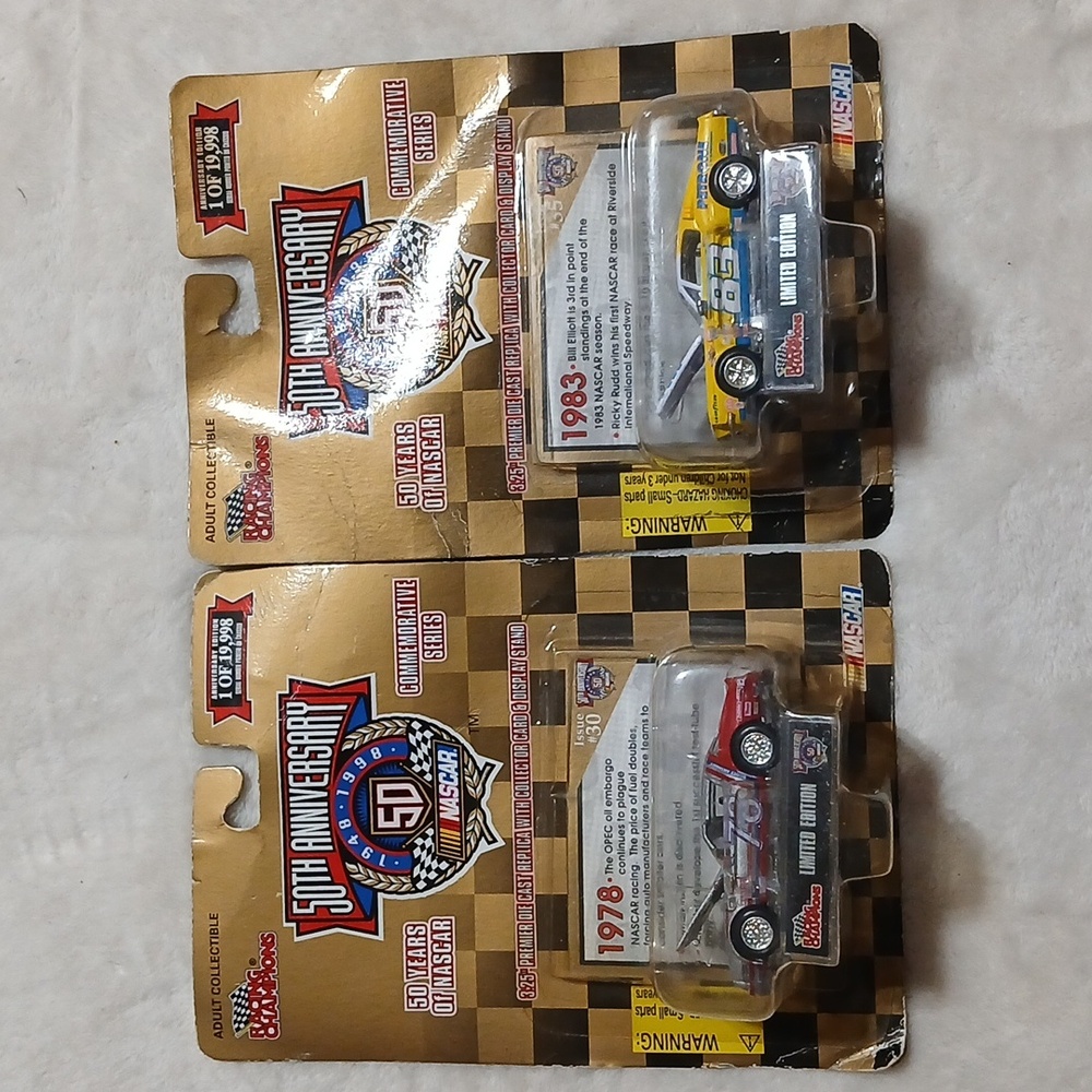 Racing Champions 50th Anniversary 2 Collectible Toy Cars